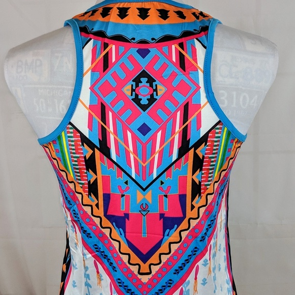 ππVibrant colorful BOHO Tank top - Picture 4 of 4